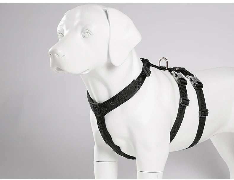 Winhyepet Dog Harness Pet Strap Adjustable Vest Triple Anti-escape Traveling Walking Pet Accessories For Small Meduim Large Dogs