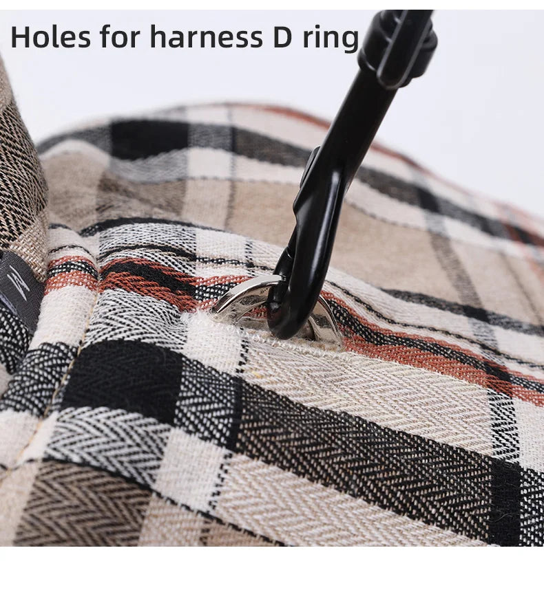 Reversible Dog Jacket Winter Dog Clothes Waterproof Checked Soft Quilted Coat for Small Large Dogs Warm Pet Vest French Bulldog