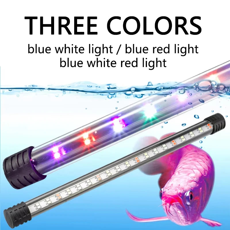 Waterproof LED Aquarium Light Fish Tank Underwater Lamp Clip Light Aquariums Decor Lighting Submersible Lamp Plant Grow 220-240V