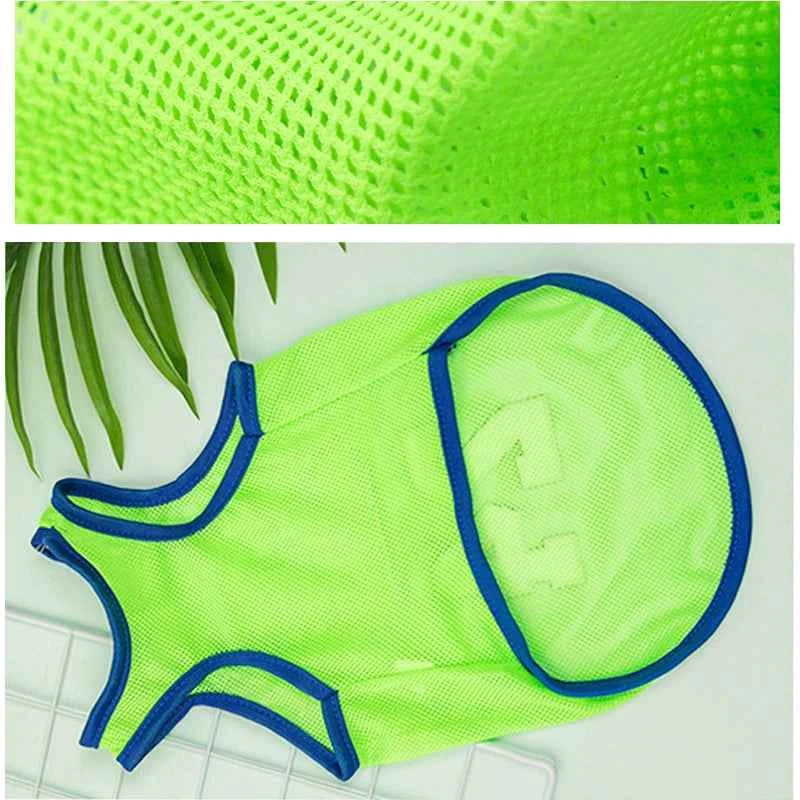 Ultrathin Vest Summer Dog Clothes For Small Dogs Cats Chihuahua T Shirt Breathable Mesh Funny Cute Pets Costumes For Puppy Coat
