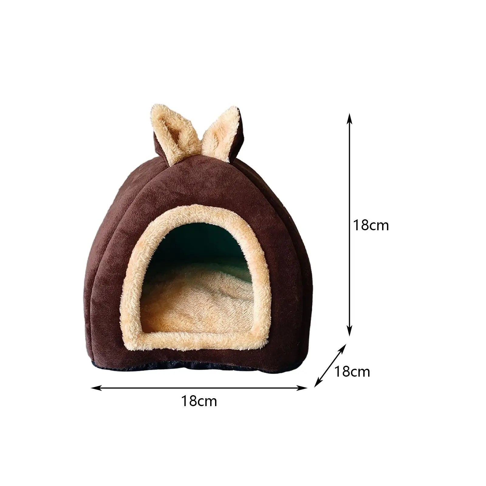 Small Animal Pet House Bed Bedding Cuddle Winter Nest Rabbit Cage Nest for - Play Paws Toys
