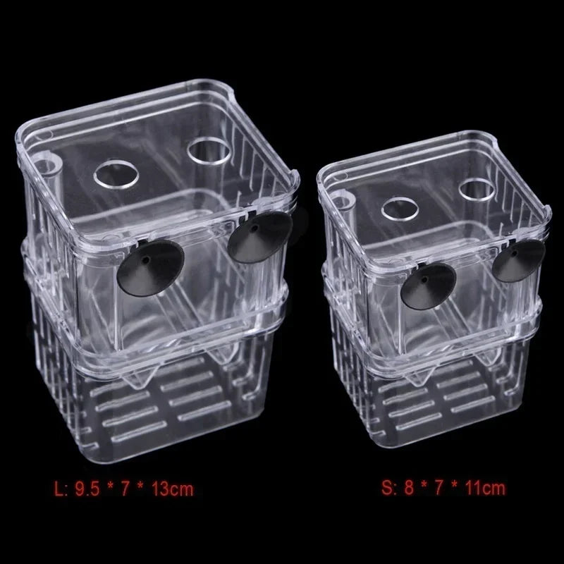 Transparent Fish Aquarium High Clear Breeding Isolation Box Pet Supplies Breeder Tank Double Guppies Hatching Incubator
