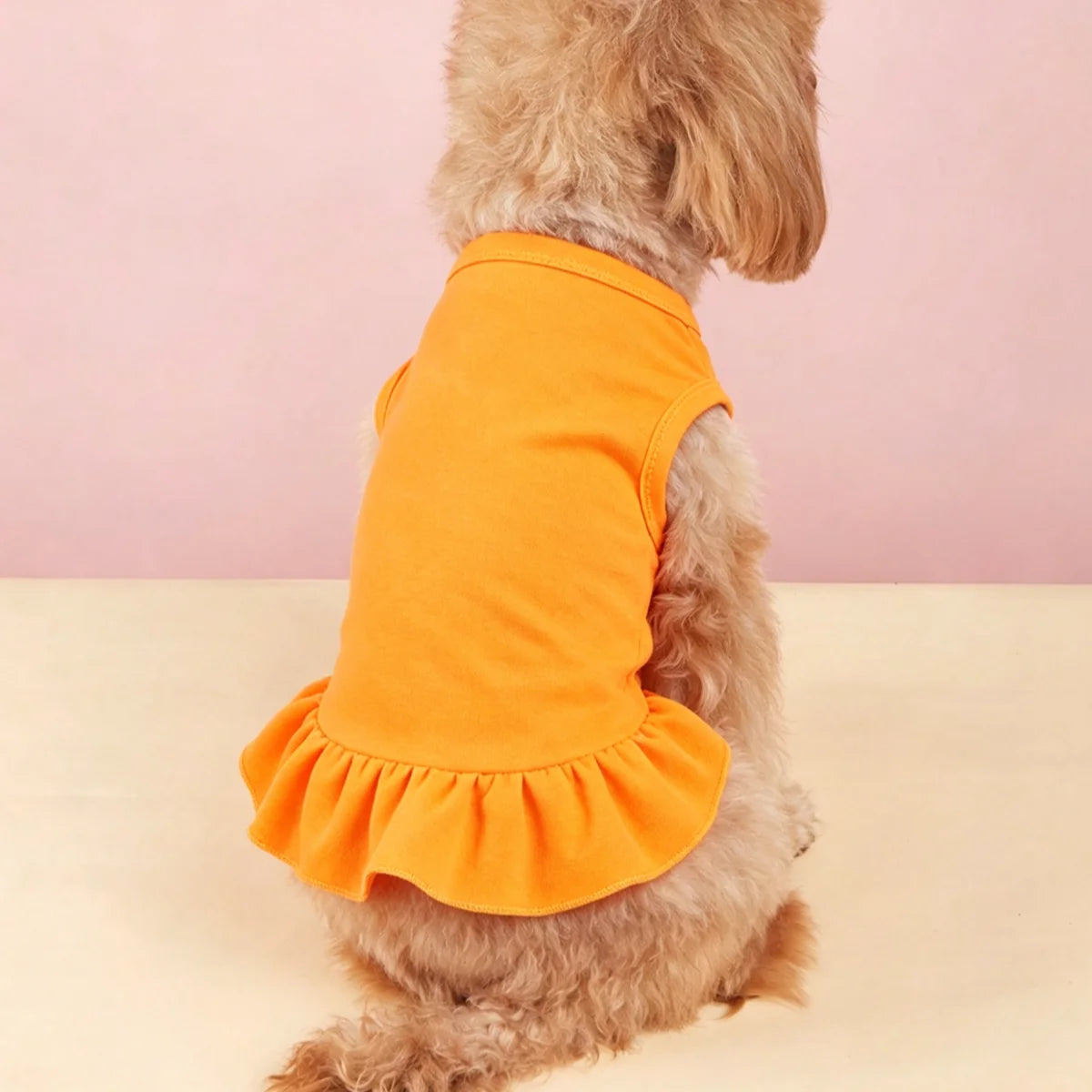 Dog Dresses Cat Skirt Solid Color Dog Clothes Summer Sleeveless Puppy Girl Clothes for Small Pet Dogs Cats