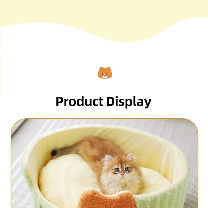 HOOPET Cats Bed Dogs Nest Pet Bed Kennel Non-Slip Winter Warm Small Dog Kennel Sleeping Soft Puppy Cushion Pet Supplies - Play Paws Toys