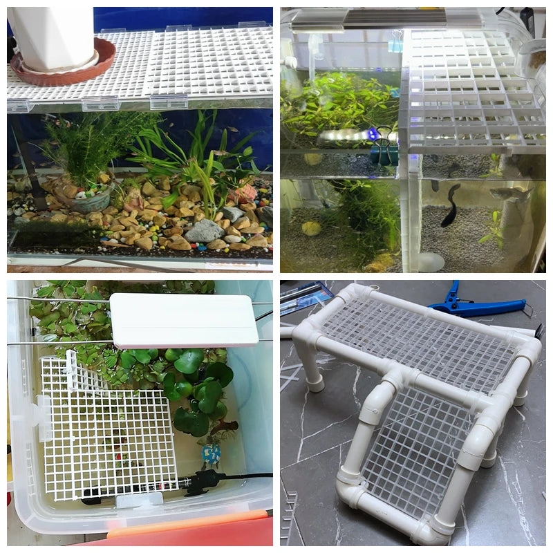 Fish Tank Isolation Plate Upper Cover Net Bottom Filter Grid Bracket Bottom Filter Plate Divider Plate Aquarium Cover Plate