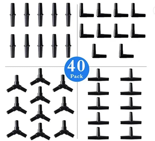 10pcs Aquarium Accessories Fish Tank Air Pump Air Hose Check Valve Three-way Diverter Valve Regulating Valve Bubble Stone