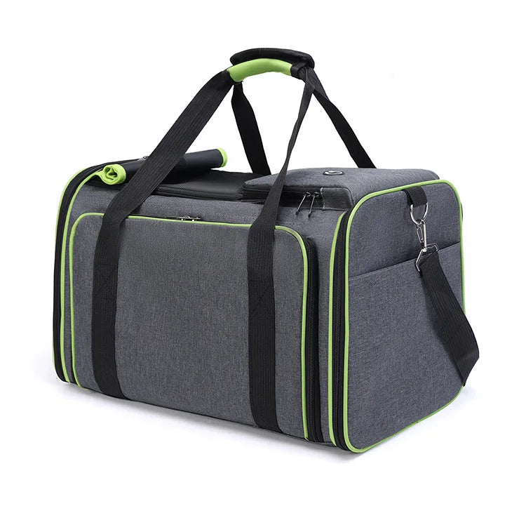 Cat Bag Foldable Large Capacity Cat Outdoor Car Expansion Portable Pet Handbag Breathable Diagonal Cross Bag for Cats and Dogs - Play Paws Toys