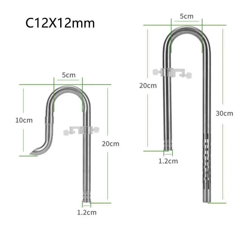 ZRDRAquarium Filter Stainless Steel External Filter Accessories Inlet and Outlet Water Remove Oil Film Lily Tube Aquarium filter