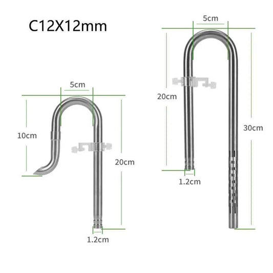 ZRDRAquarium Filter Stainless Steel External Filter Accessories Inlet and Outlet Water Remove Oil Film Lily Tube Aquarium filter