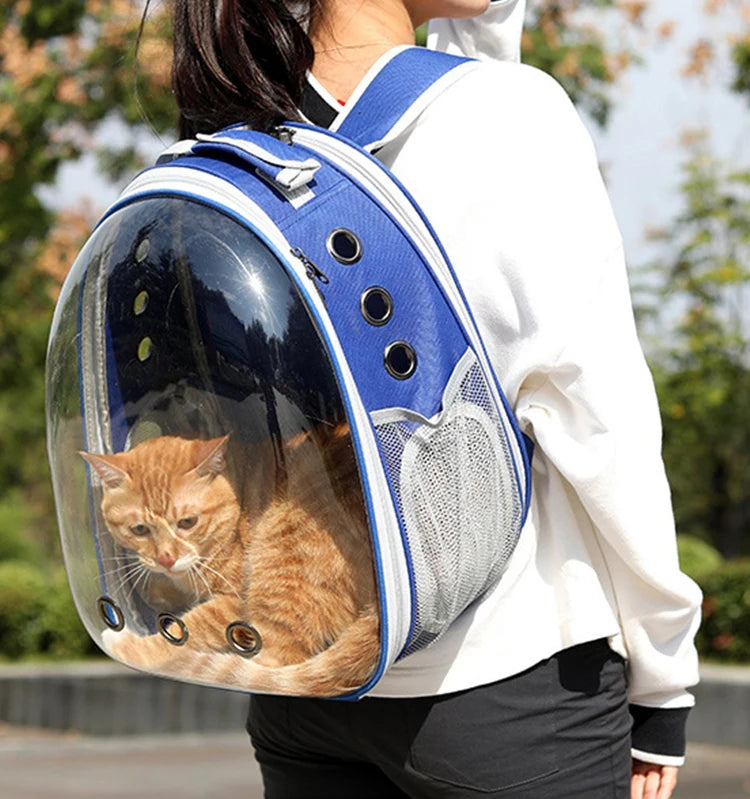 High Quality Astronaut Portable Cat Travel Bag Breathable Space Capsule Expandable Transparent Carrier Pet Backpack For Cat Dog - Play Paws Toys