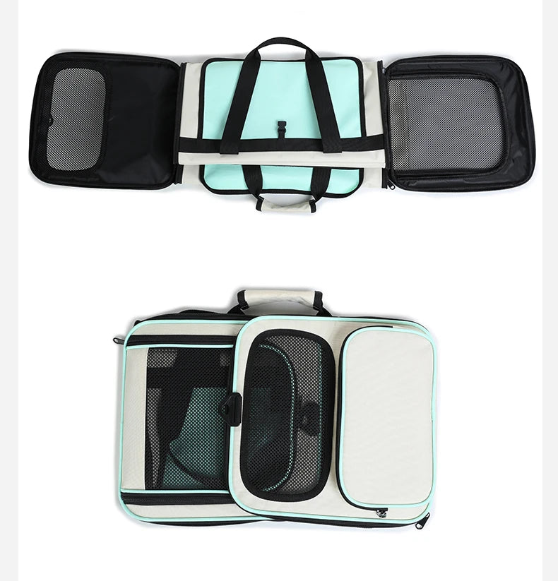 Pet Trolley Cat Bag Extra Large Portable Case Detachable Dog Trolley Case Large Foldable Pet Bag Cat Travel Carrier Bag - Play Paws Toys