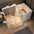 Pet dog enclosure Home House kennel Indoor small dog Teddy fence isolation door with toilet area dog cage
