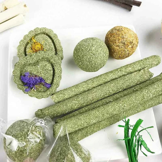 Rabbit Guinea Pig Dragon Cat Chew Toys Tooth Cleaning Toy for Bunny Hamster Tooth Grinding Set Pet Tooth Grinding Snacks