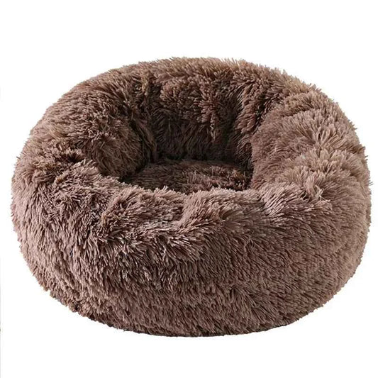 Home Plush Pet Nest Winter Cat Nest Dog Nest Warm Detachable and Washable Round Cat Nest Pet Bed Seasonal Universal Decoration