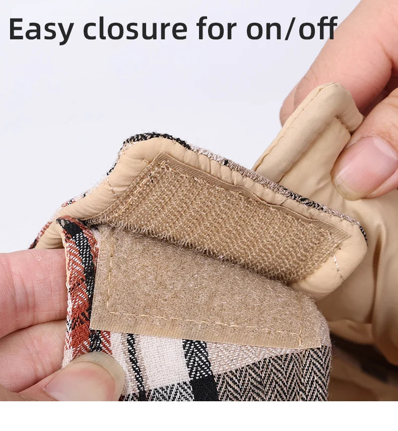 Reversible Dog Jacket Winter Dog Clothes Waterproof Checked Soft Quilted Coat for Small Large Dogs Warm Pet Vest French Bulldog