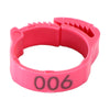 Numbered 6-Color Identification Leg Rings for Poultry (10-50pc)
