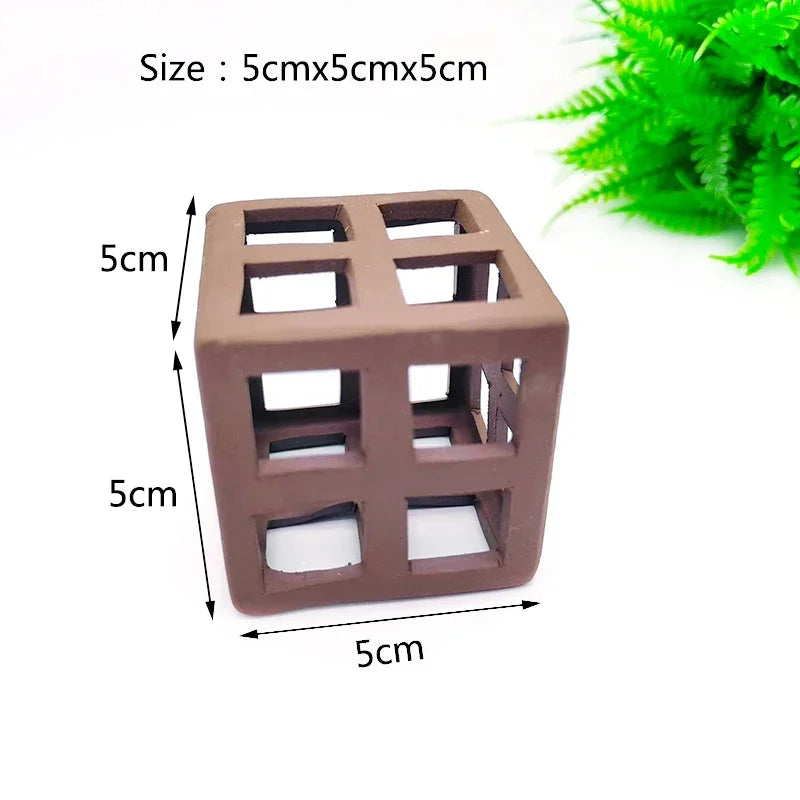 Quality Ceramic Aquarium Decor Fish Shrimps Shelter House Pottery Scorpion House Canister Simulation Stone Fish Tank Decoration