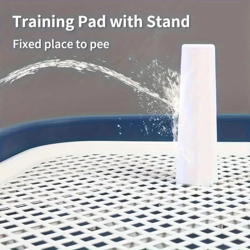 Dog Potty Training Toilet, Plastic Dog Pee Pad Holder With Removable Net, Reusable Dog Potty Trainer Dog Toilet Tray For Pets Up