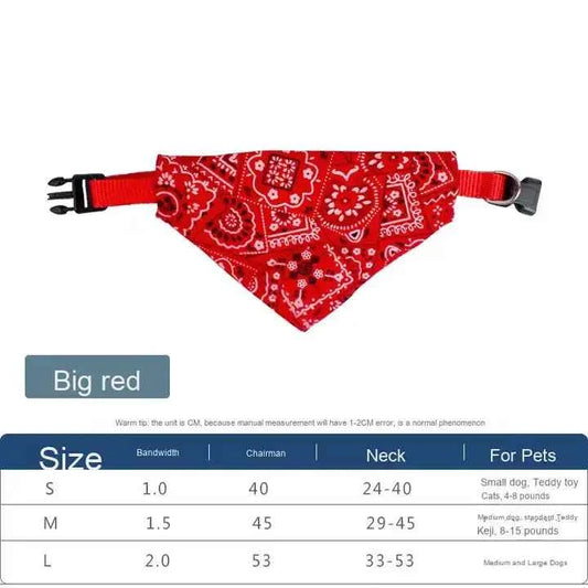 Adjustable Triangular Bandage For Pet Dog Cat Washable Scarf Bandana Collar Bibs Cat Neck Decor Birthday Party Dress Up