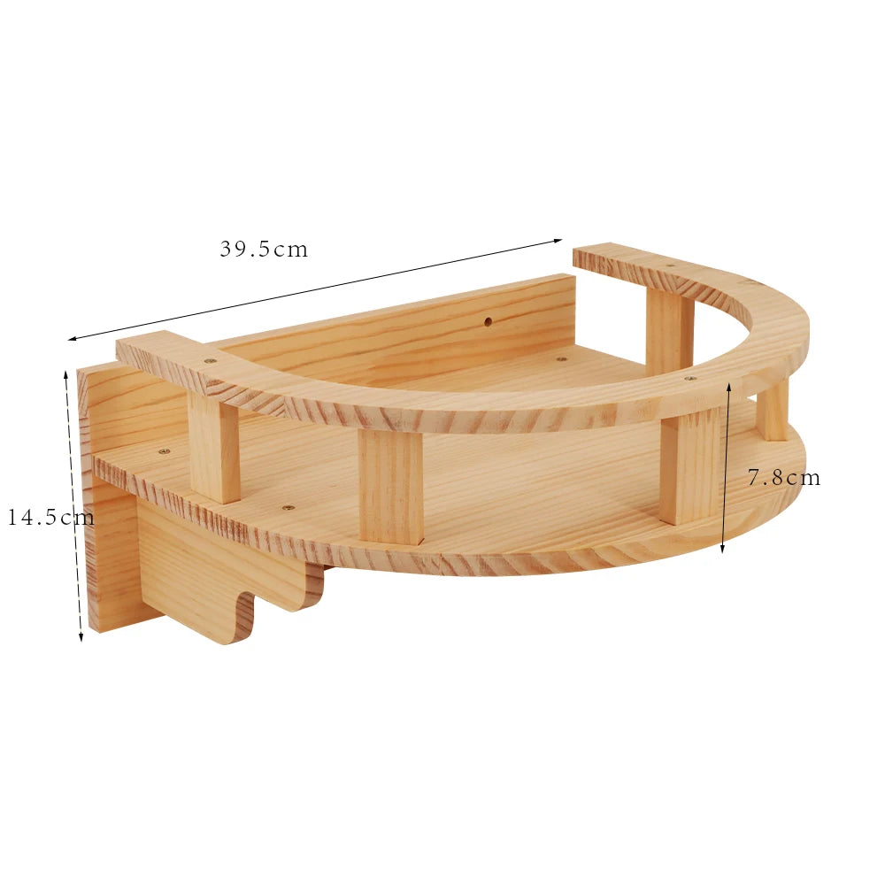 Wall-mounted Cat Climbing Frame 50cm Cat Climbing Ladder  Hammock  Activity Sisal Cat Grab Post Cat Pedal Indoor Cat House - Play Paws Toys