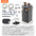 SucceBuy Aquarium Filter 264GPH 3-Stage Canister Filter Ultra-Quiet Internal Aquarium Filter with UV Protection for Fish Tanks