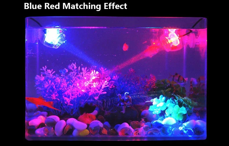 LED Aquarium Spotlight Saving Power But High Brightness Seven Gradient Night Light Various Angles Exposure USB Waterproof Diving