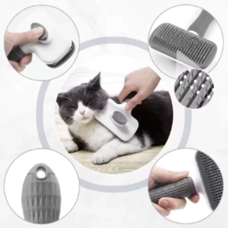 Pet Hair Remover Brush for Dogs And Cats Long Hair Grooming Comb Bath Cleaning Brush Essential Pet Supplies