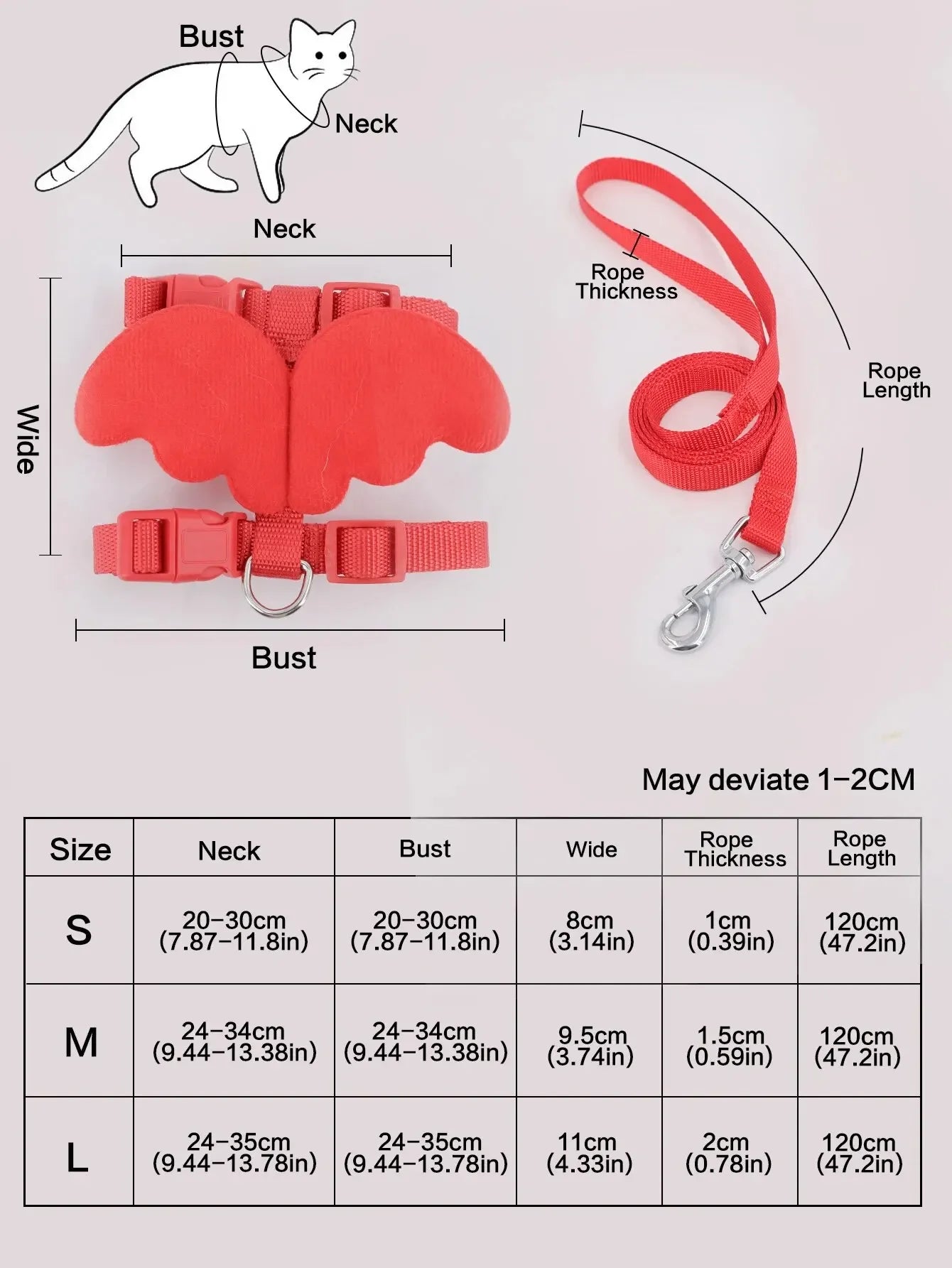 Cute Angel Wing Pet Rabbit Harness and Leash for Cats Rabbits Personalized Rabbit Harnesses Bunny Accessories Hamster Clothes
