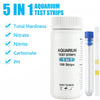 100/125Pc Aquarium Test Strips 5-17 in 1 Water Testing Kits with Test Tube Freshwater Saltwater Home Carbonate Root pH Test Tool