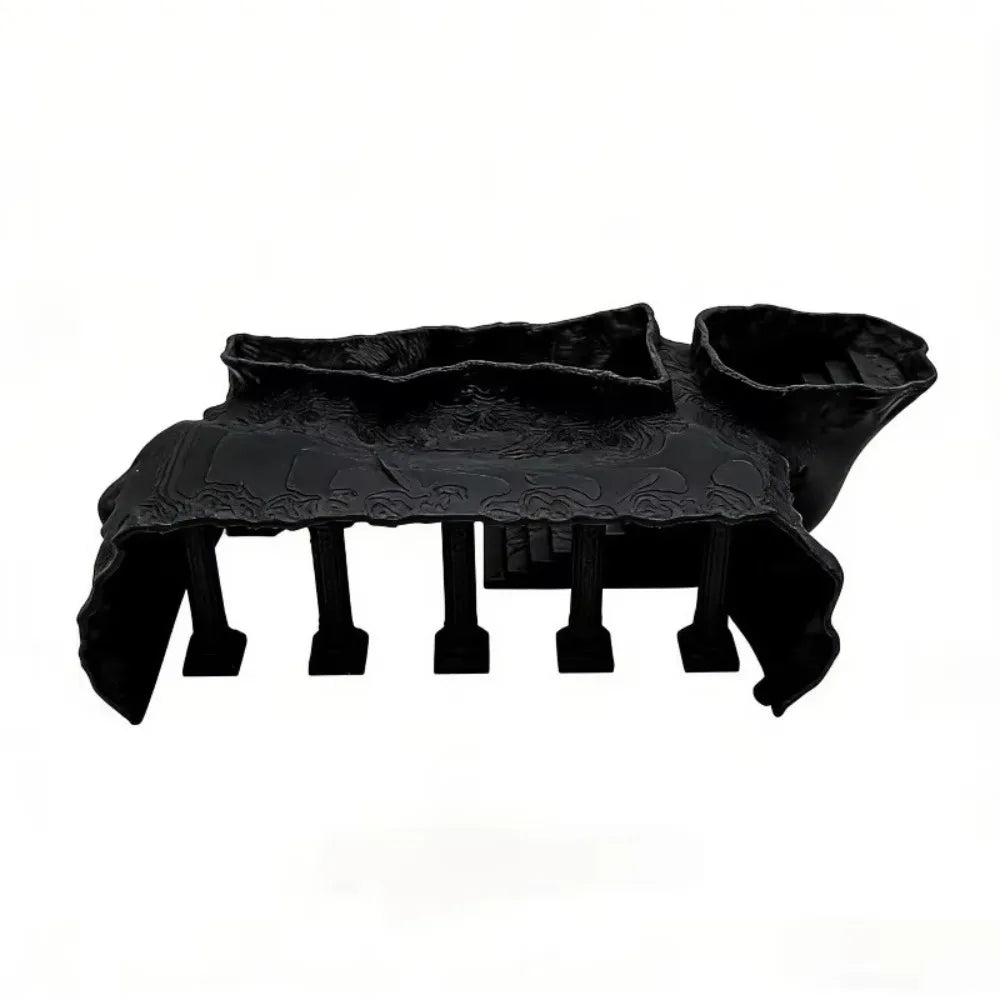 3D Printing Fish Tank Cave Artificial Roman Column Simulated Fish Hiding Shelter Viewing Ports Plastic Aquarium Cave Tunnel