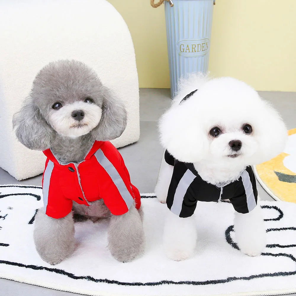 Waterproof Small Dogs Coats for Puppy Windproof Warm Full Body Coat for Doggies Pet Cat Puppy Winter Clothes Outdoor Snow Jacket