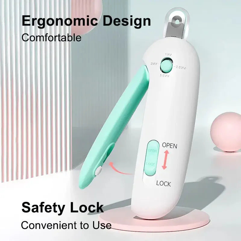 Pet Cat Dog Nail Clipper Cutter Adjustable Hole with Nail File To Avoid Excessive Cutting Professional Grooming Tool