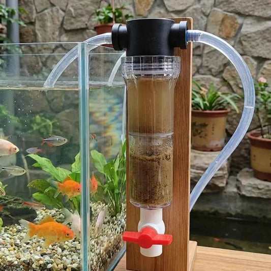 1/2 3/4 Female Thread Aquarium Feces Separator Precision Filtration Efficient Separation Fish Waste Collector High Flow Rate
