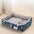 Plaid Printing Soft Removable&Washable Dog Bed Fabric Skin-Friendly Cotton&Linen Breathable Pet Sofa Square Cat Litte Dog Bed