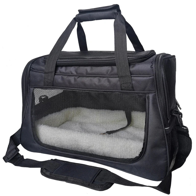 Cat Bags Portable Dog Carrier Bag Mesh Breathable Foldable Cats Carrier Bag Travel Breathable Transport Handbag Pet Travel Bags - Play Paws Toys