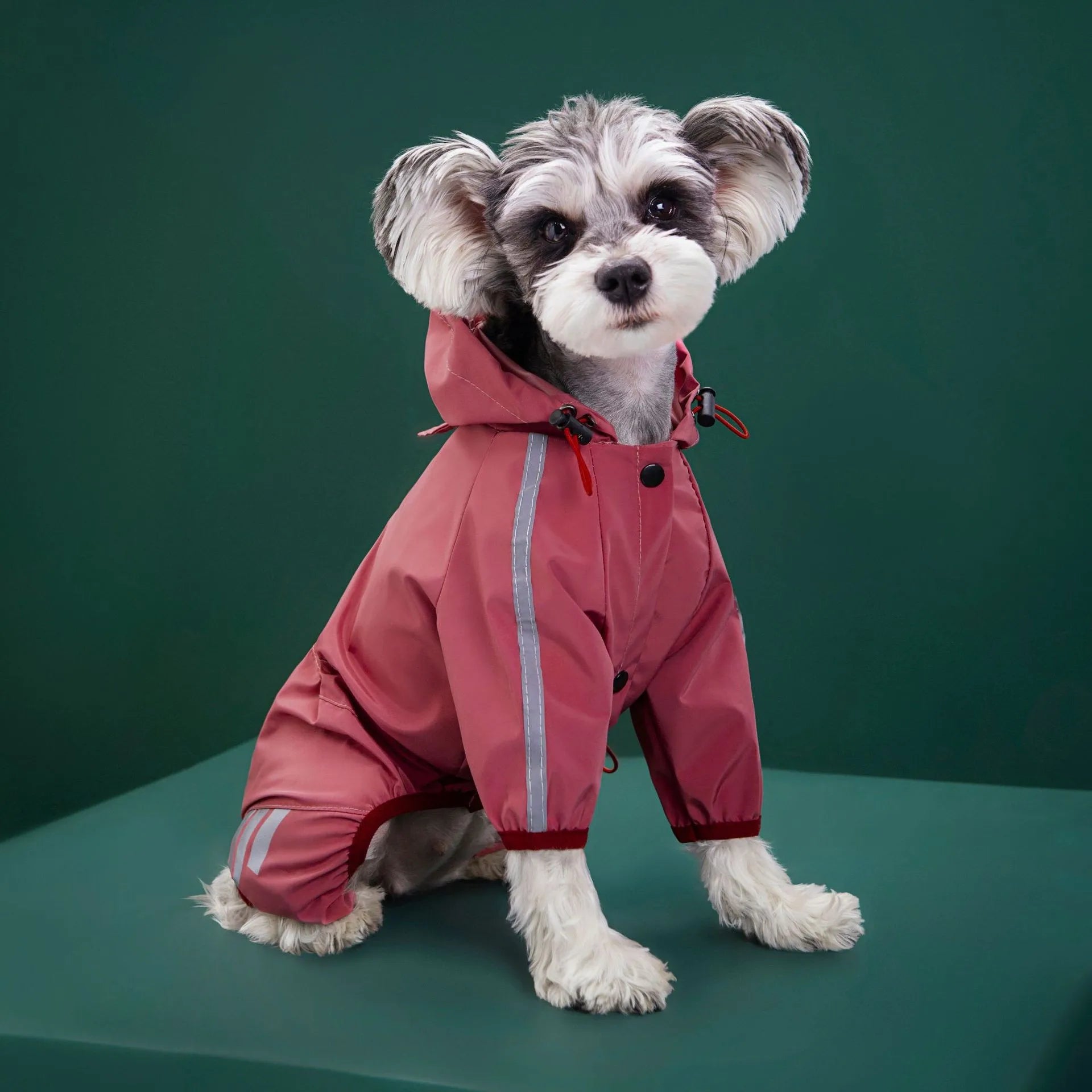 Dog Raincoat All-inclusive Four-legged Waterproof Poncho Teddy Bomei Rainy Day Pet Clothes Small Medium Dog Raincoat