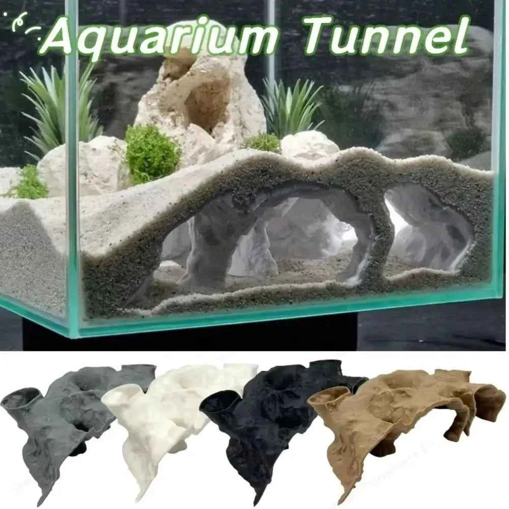 Funny 3D Printing Fish Tank Underground Cave Rest Safe Betta Cave Fish Nest Leisure Cave Fish Tank Decorations