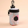 Hangable Dog Poop Bag Dispenser Zipper Dogs Walking Accessory Waste Bag Holder Portable Cute Garbage Bags Organizer Pet Supplies