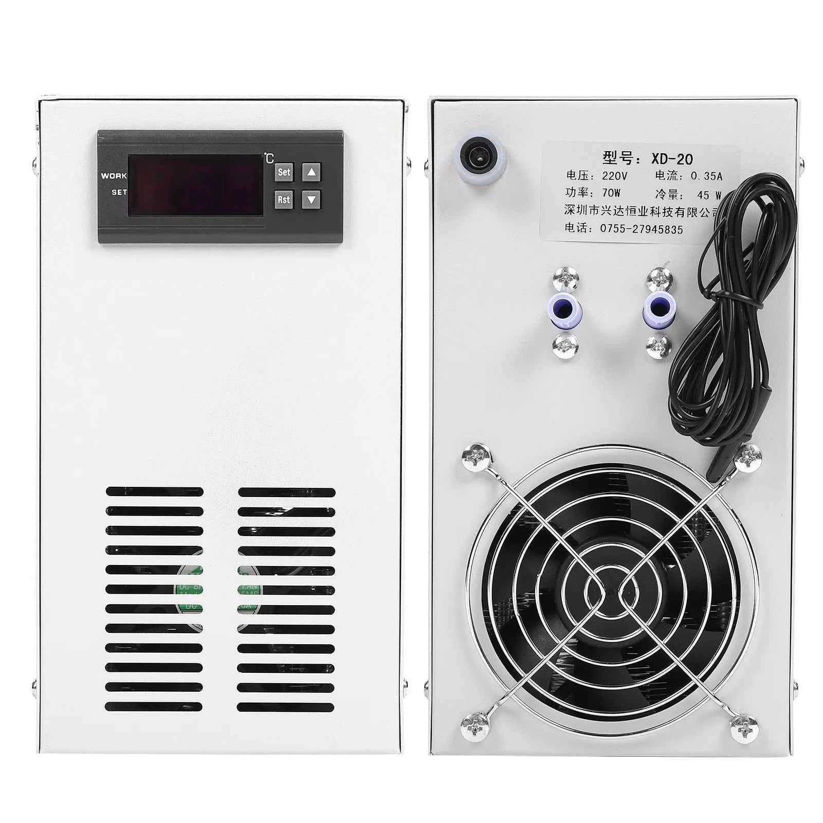 72W Aquarium Fish Tank Water Chiller Constant Temperature Cooling System Fish Tank Accessories