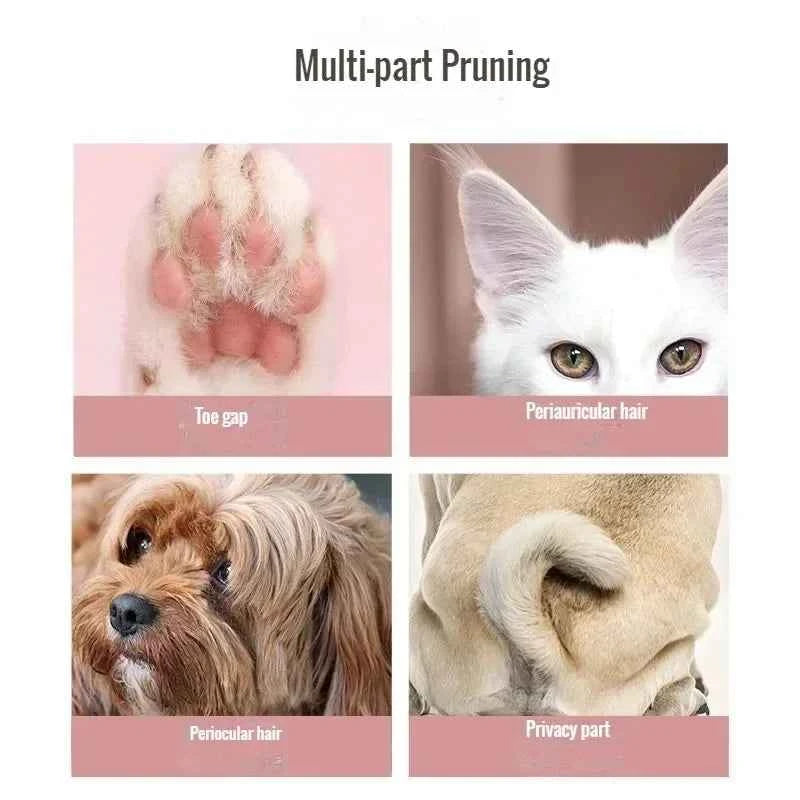 Electric Dog Cutter Pet Foot Hair Trimmer Cat Grooming Hairdresser Scissors Butt Ear Pedicator Mute Cat Claw Pedicure Artifact