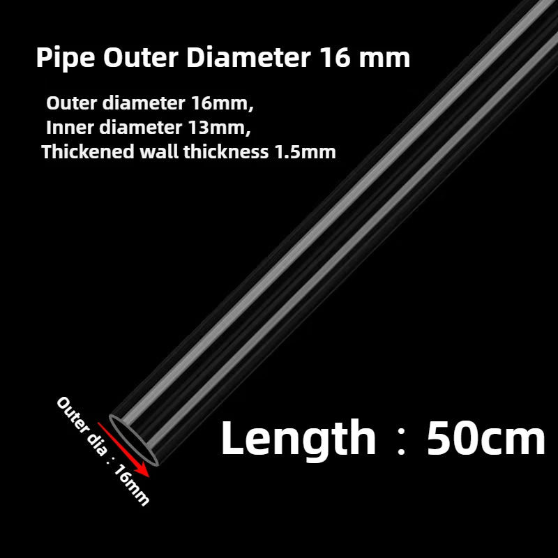 Transparent Fish Tank Water Pipe Acrylic Tube Fittings Elbow Joint Duck Bill Water Outlet Aquarium Accessries Rain Shower Outlet