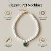 Adjustable Bling Neck Ornament Pearl Necklace Fashion Princess Accessory For Cat Kitten Small Dog Chihuahua Pet Supplies