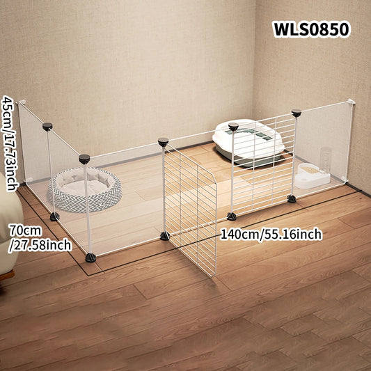 Pet Fence Kitten Isolation Door Dog Cage Kitten Guardrail Iron Small Size Dogs Teddy Indoor Kennel Home Rabbit Fence Cat Cage - Play Paws Toys