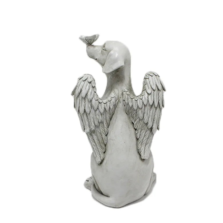 Wholesale Resin Pet Memorial Angel Cat Dog Stone Style Grave Marker Factory Direct