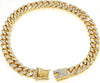 Luxury Cuban Link Cat Necklace Jewelry Rhinestone Collar Cat Gold Chain Kitten Wedding Prom Costume Accessories for Cats Puppy