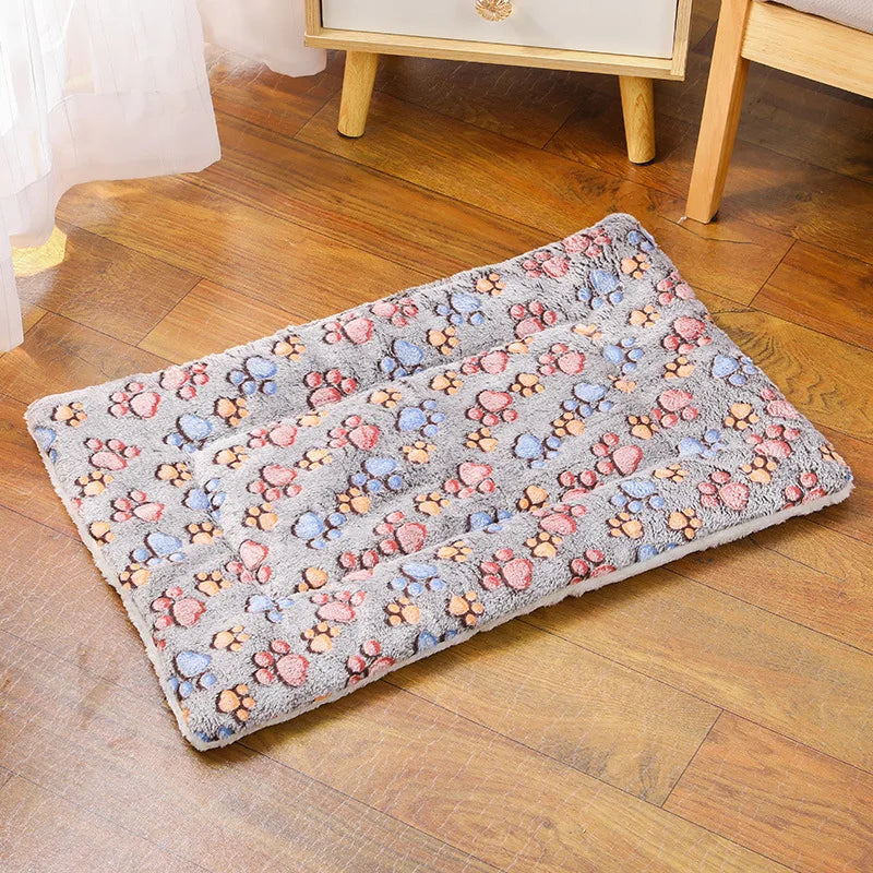 Thickened Comfortable Warm Small Cat Sleeping Cushion Skin-friendly Cute Winter Medium Dog Sofa Mat for Puppy Bed Accessories - Play Paws Toys