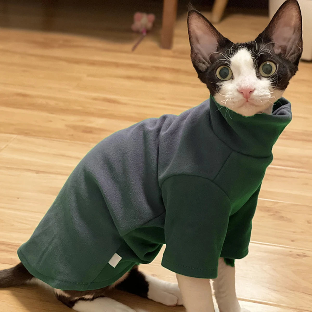 Sphynx Cat Clothes Baby Soft Cotton Fall Winter Kitten Small Dog Clothes for Cornish Devon Cat Costume Hairless Pet Clothes - Play Paws Toys