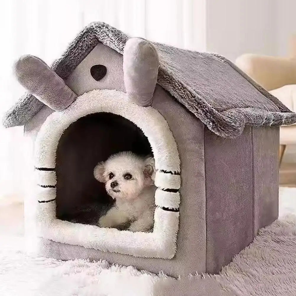 Thickened Pet Warm House Cat And Dog House Winter Warm Universal For All Seasons Detachable And Washable Cute New Comfortable - Play Paws Toys
