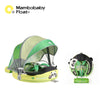 Mambobaby Baby Pool Float with Canopy & Tile Baby Swim Ring Infant Swimming Trainer Circle With Adjustable Strap for Boys Girls