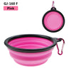 1PC 350ml Soft Silicone Pet Dog Bowl Folding Travel For Portable Collapsible Food Water Feeding Hanging Storage Odorless